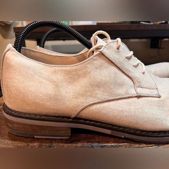 Express‎ Light Tan Linen Feel Oxfords Size 11 main image 4
